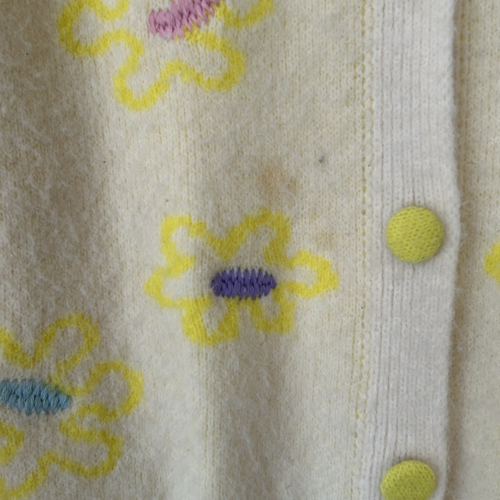 Zara Colorful Floral Embroidered Cardigan - Picture 9 of 11